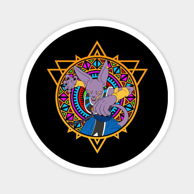 Esoteric Beerus Magnet by Meca-artwork